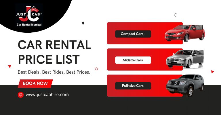 Car Rental Price List in Mumbai – Just Cab Hire